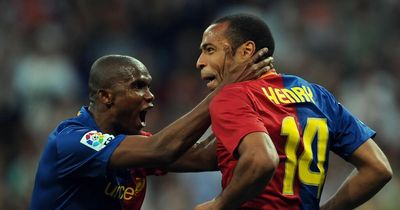 Samuel Eto'o makes brutal Thierry Henry admission as Arsenal icon unfavoured by former teammate