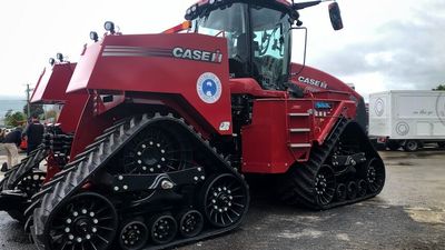 Giant Case I-H tractors modified for use in Antarctica