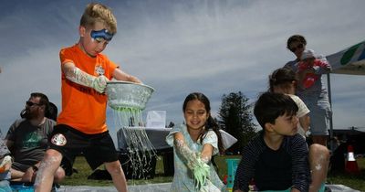 Carnival atmosphere as families enjoy fun in the sun at Stockton