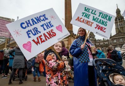 Mums go on the march in Scotland and UK for childcare reforms