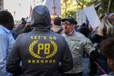 Rubio canvasser at Proud Boys rally