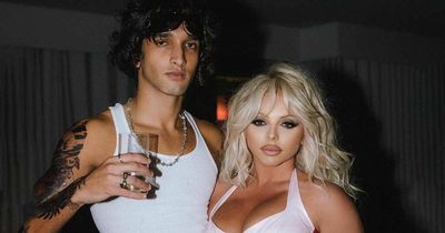 Jesy Nelson wows as Pamela Anderson in pink latex as she throws epic Halloween bash