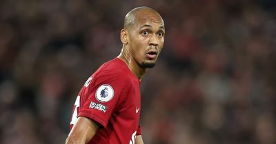 Fabinho fumes with Jurgen Klopp as Liverpool team-mate involved in touchline altercation