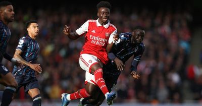 Bukayo Saka forced off with ankle injury amid Arsenal club doctor worry and referee anger