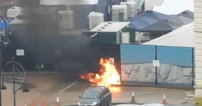 Man 'attacks British immigration border force centre with petrol bombs before taking his own life'