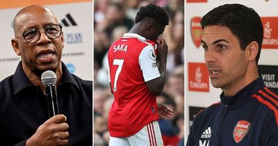 Bukayo Saka injury: Mikel Arteta and Ian Wright speak out after Arsenal star limps off