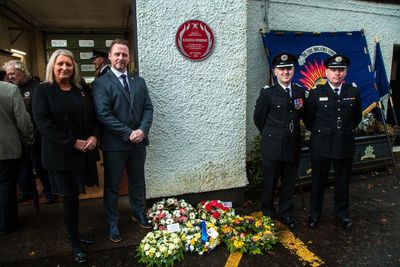 Plaque unveiled in memory of firefighter who died in line of duty