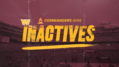 Commanders’ Week 8 inactive list vs. Colts