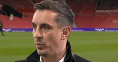 'Never would've thought' - Gary Neville makes Manchester United top-four claim after Liverpool blow