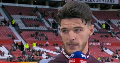 Declan Rice makes his thoughts on Old Trafford clear in Man Utd transfer hint