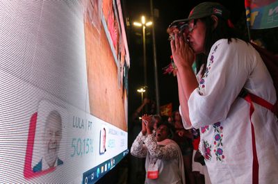 Brazilian pollster Datafolha projects Lula to win presidential vote
