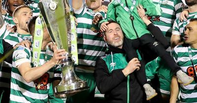 Stephen Bradley says he was in tears as son Josh joined in title celebrations