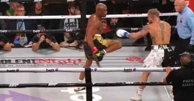 Anderson Silva almost threw a kick at Jake Paul during boxing fight