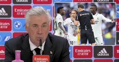 Carlo Ancelotti claims penalty decision that cost Real Madrid was "made up"