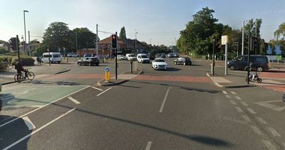 Cyclist rushed to hospital with 'head and neck' injuries following collision