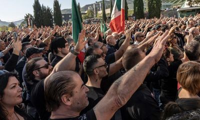 Mussolini supporters march in Italy while Meloni minister shuts down rave