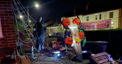 Spooky houses across Nottinghamshire with coffins, skulls and pumpkins for Halloween