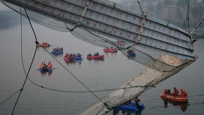 Nine arrested after bridge collapse in India