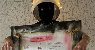 Bristol dad's Halloween costume finds humour in the horror of soaring fuel costs