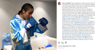 Karen Elizabeth Carabajal posts message of thanks after Katie Taylor fight