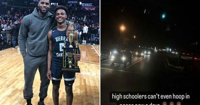 LeBron James' son speaks out after being rushed off court due to gun scare at high school