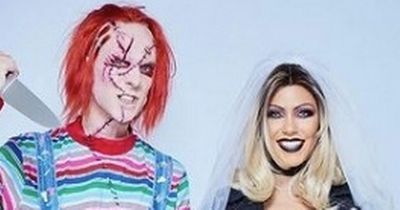 Kourtney Kardashian and Travis Barker 'win' Halloween with Chucky and Tiffany costumes
