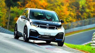 Hop Inside BMW i3s EV Doing Silent Hot Laps At The Nürburgring