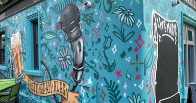 'Painting over history': Controversy Nottingham pub's colourful artwork and giant microphone