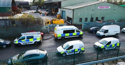 Human remains found in skip at recycling centre spark police probe