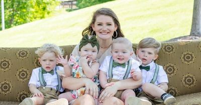 Mum has four toddlers at once after giving birth to TWO sets of twins