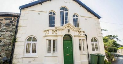 Former 19th century chapel transformed into four-bed house goes on market - and still has pulpit in living room