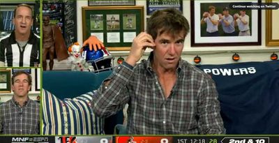 The 7 best moments from the Manningcast ‘MNF’ Browns-Bengals, including a hot Eli ripping off his Chad Powers mask