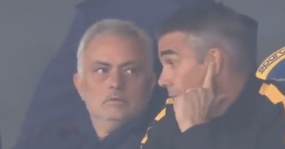 Jose Mourinho reaction spotted on Roma bench after Tammy Abraham 'miss of the season'