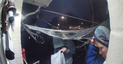 Doorbell footage showing young boys' good deed on Halloween leaves people 'in tears'