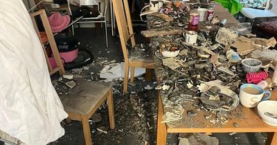 Ceiling collapses in student house after 'warnings to estate agent' about crack
