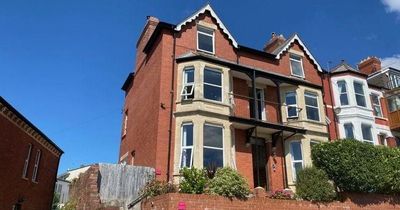 Handsome house with the best sea views over Barry harbour that comes with a cat hotel