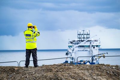 162-mile cable linking Shetland to national grid makes landfall in 'significant' milestone