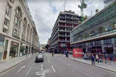 Video shows giant Christmas baubles bouncing down Tottenham Court Road as Storm Claudio batters London