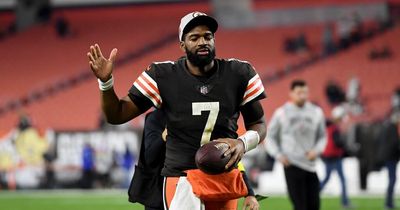 NFL star Jacoby Brissett overheard calling out opposition player during middle of a game