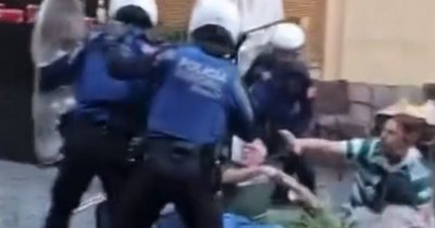 Celtic fans clash with Spanish police in Madrid ahead of Champions League match