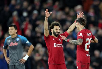 Mohamed Salah matches Steven Gerrard record as Liverpool snatch win over Napoli