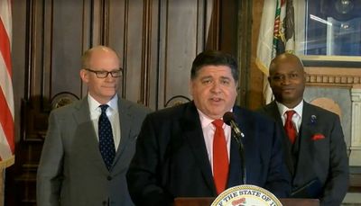 Pritzker gives shoe leather and big bucks to Democrats running for state’s top court — but GOP says he’s skirting the law