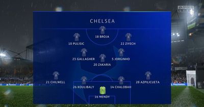 Chelsea vs Dinamo Zagreb simulated for a score prediction with incredible results