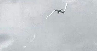 Plane hit by lightning moments after taking off from Wales