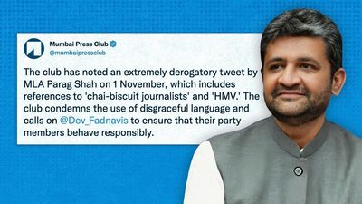 ‘Extremely derogatory’: Mumbai Press Club after BJP MLA makes reference to ‘HMV journalists’