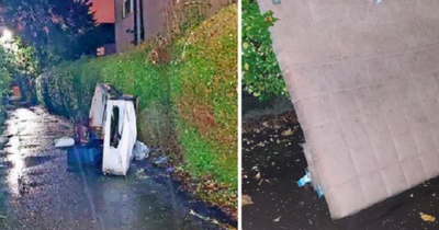 Anger as Lanarkshire street 'used as dumping ground' for rubbish