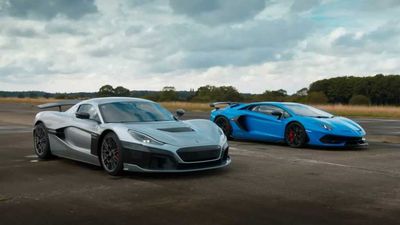 Rimac Nevera Shows Muscles Against Lamborghini Aventador SVJ In Drag Race