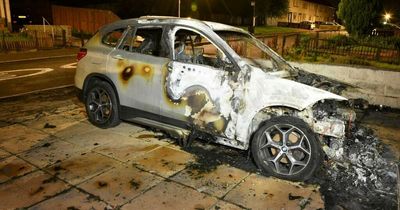 Terrified Lanarkshire woman battles smoke and flames as BMW torched in dead of night