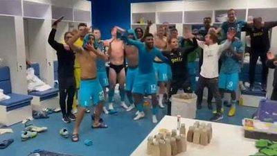 Watch Harry Kane showing off his moves in the dressing room