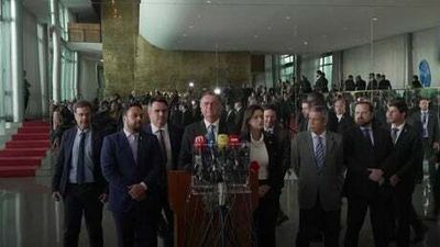 Watch: Bolsonaro fails to concede defeat in first speech since Brazil election result